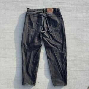 Vintage 90s Levi's 560 Loose Fit Tapered Leg Black Jeans 38x30